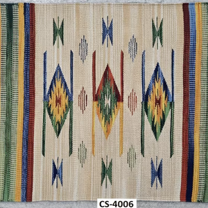 Alfombra de Felpa de Algodón Hecha a Mano, Moderna, Lavable a Máquina, Ecológica, Multicolor, para Decoración del Hogar, Picnic y Viajes - Product Image 1