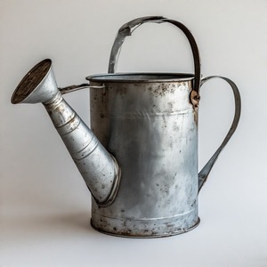 Canette galvanisée ergonomique avec poignée supérieure arquée élégante et conception de coulée résistante aux éclaboussures - Product Image 2