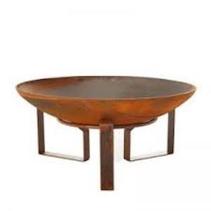 QAMAR OVERSEAS Matte Black Finishing Outdoor Fire Pit Wood Burning <b>Metal</b> Iron Shape Fire Bowl 10000-14999 BTU Eco-Friendly - Product Image 6