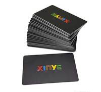 Tarjeta NFC de PVC Negra, NTAG213 215 216, Grabado en Relieve, Lámina Láser, Impresión UV a Todo Color, Tarjetas RFID Personalizadas de Fábrica