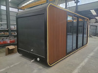 Kit de cabane préfabriquée, maison modulaire triangulaire moderne, structure en acier, maison de vacances durable et modulaire
