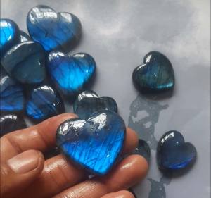 Opale bleue naturelle poire ou ovale forme Cabochon pierre précieuse naturelle en vrac pour la fabrication de bijoux de mode Top qualité 100% naturel - Product Image 4