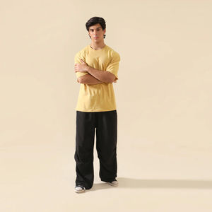 T-shirt à manches courtes 100% coton pour hommes de qualité supérieure classique col rond tissu doux avec option d'impression personnalisée en vrac amical et t-shirt - Product Image 4