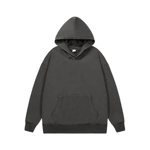 Logotipo personalizado ropa de calle de alta calidad 500 GSM 100% algodón polar grueso peso pesado suéter sudaderas con capucha de gran tamaño hombres - Product Image 3