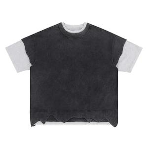 Sudadera con media cremallera para hombre, 100% algodón, lavado ácido, estilo crop, alta calidad, venta al por mayor, fabricantes, personalizado - Product Image 1