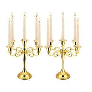 Candelabro de Metal de latón creativo, pilar de vela de 5 brazos Para Boda y decoración de interiores, accesorios de iluminación al precio más barato - Product Image 3