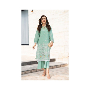 RM ชุดเดรสผู้หญิงอินเทรนด์ชุดเดรสใส่สบายสไตล์ปากีสถานชุดเดรสผ้าไหม3ชิ้นพร้อมส่งจีบทั่วโลก - Product Image 6