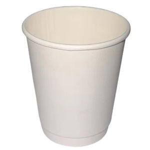Gobelets jetables à double paroi de 12 oz, en papier blanc, anti-fuite, pour les fêtes et les boissons chaudes, fabriqués en Inde - Product Image 1
