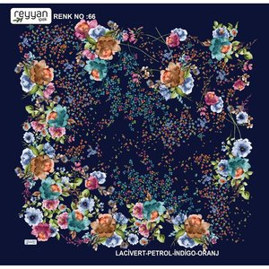 Reyyan İpek ผ้าพันคอและผ้าคลุมไหล่แบบดั้งเดิม yazma รุ่น3 in Renk 66 - Product Image 1