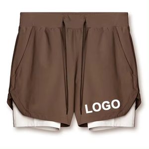 Short de sport en polyester 100% pour homme avec logo personnalisé Short de course et d'entraînement respirant et écologique avec impression numérique - Product Image 6