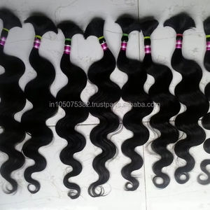 100% cheveux Remy vierges indiens non traités pour tresses - Product Image 1