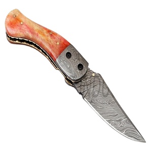 Couteau de poche pliant de damas fait à la main, couteaux Sm Knives industriel (smk1254) - Product Image 1