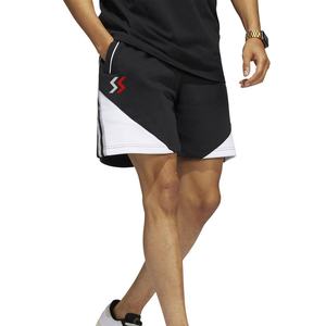 กางเกงขาสั้นกันเหงื่อของผู้ชายสำหรับฤดูร้อนกางเกงกีฬาแบบมีเชือกผูกแบบลำลองกางเกงขาสั้นผ้าฝ้ายระบายอากาศง่ายสีทึบ - Product Image 5