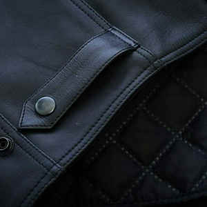 2025 chaqueta de cuero genuino para hombre de peso pesado personalizada vendedor superior precio bajo superventas impermeable nuevo diseño chaqueta de moto - Product Image 3