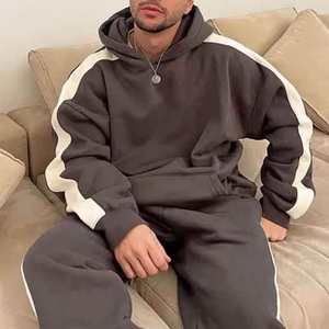 Ensemble de pantalons de sport pour hommes en éponge française Vintage 100% coton personnalisé Pickling Heavyweight Hoodie Gem Décoratif Strass Casual - Product Image 1