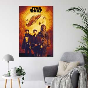 Póster de Estilo Moderno de Solo: Una Historia de Star Wars, Diseño de Montaje en Tono Sepia para Decoración de Pared - Product Image 3