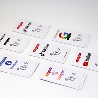 بطاقة عمل SUNLAN RFID عالية الجودة من البولي فينيل كلوريد مع شريحة NTAG215 للاتصال بتقنية NFC وفقًا لمعيار ISO 14443A بتردد 13.56 ميجاهرتز، بتقنية RFID معتمدة من جوجل وعالية الدقة.