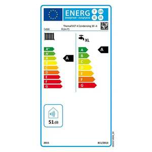 Système de chauffage et de climatisation domestique Hermann Saunier Duval ThemaFast 4 à condensation 30 kW avec ERP pour méthane ou GPL, y compris kit Fumi - Product Image 2