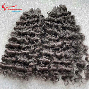 Paquets de cheveux Remy birmans et vietnamiens de haute qualité non traités grand stock avec des vagues et des boucles naturelles alignées sur les cuticules - Product Image 2