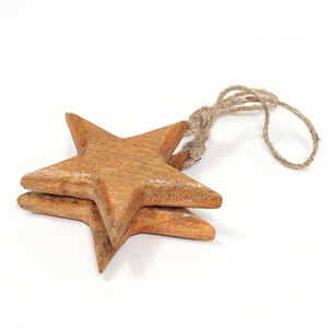 Fournitures de décoration de noël, pendentifs en bois, cœur suspendu, idéal pour la chambre à coucher, le salon et l'intérieur de la maison, cadeaux et ornements - Product Image 2