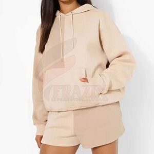 Ensemble de sweat-shirt et short assortis pour femmes, tenue décontractée d'été, ensemble de sweat-shirt et short pour femmes, tenue sportive d'été - Product Image 4