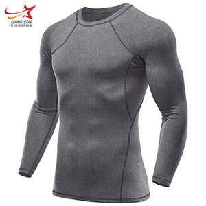 Camiseta de compresión de alta calidad para hombre, camiseta de entrenamiento de gimnasio y yoga, personalizable, de gran tamaño, de alta visibilidad - Product Image 6