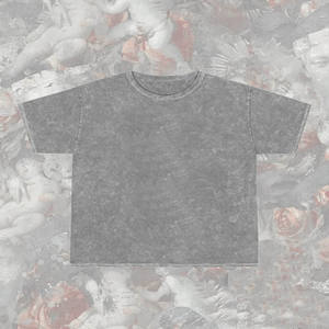 T-shirts en coton pour hommes T-shirts épais vintage surdimensionnés T-shirt baggy à manches courtes délavé à l'acide - Product Image 6