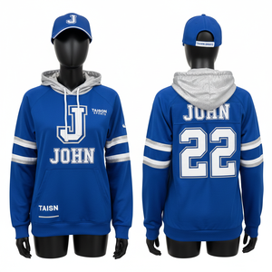 Sudadera de Entrenamiento de Fútbol Americano para Mujer, Algodón y Poliéster, Panel Amarillo, Manga con Contraste, Logotipo Bordado Personalizado - Product Image 3