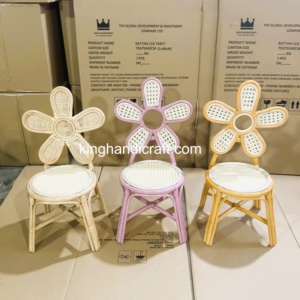 Silla Infantil de Ratán Natural Hecha a Mano para Alquiler en Fiestas de Cumpleaños, Asientos Ecológicos para Eventos, Fabricante Mayorista - Product Image 2