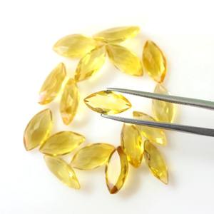 อัญมณีสีเหลืองมะนาว6X12มม. สำหรับทำเครื่องประดับลูกปัดเทียบหลวมจากขายส่ง - Product Image 3