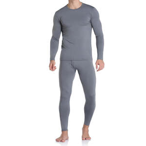 Ensemble de sous-vêtements thermiques pour homme de qualité supérieure, toutes saisons, tissu en élasthanne/polyester, respirant, chaud, séchage rapide, écologique, plus - Product Image 1