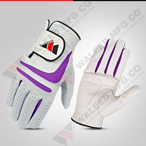 Guantes de Golf Personalizados Premium 2025, Nuevos al por Mayor, para Mano Izquierda, Negros y Blancos, de Cuero Cabretta, Deportivos, Antideslizantes, con Correa Ajustable para la Muñeca - Product Image 1