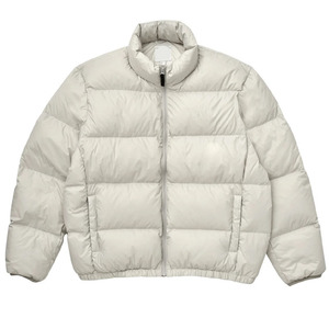 Nouvelles vestes matelassées en coton unisexes à col montant et fermeture éclair intégrale, style streetwear, couleur unie, logo personnalisé - Product Image 3