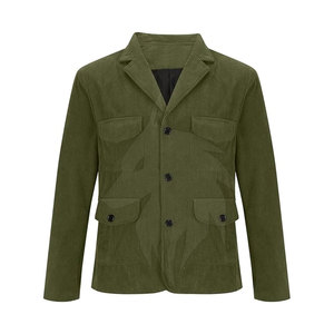 Customized Logo Corduroy <b>Jacket</b> for <b>Men</b> Fashion Wear With <b>Down</b> <b>Fill</b> Winter Outdoor Wear Low MOQ - Product Image 2