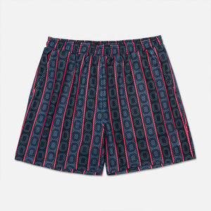 Pantalones cortos para correr de malla de cintura alta, logotipo personalizado, tela transpirable, moda de calle, pantalones cortos de malla con cintura elástica - Product Image 4