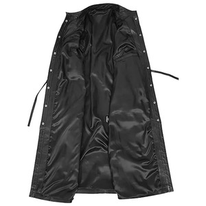 เสื้อเทรนช์โค้ทหนังแท้สำหรับผู้หญิงหรูหราแขนยาวดีไซน์แบบมีเข็มขัดผ้านุ่มด้านในสำหรับสไตล์ยุโรป - Product Image 3