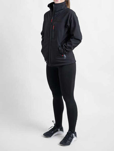 Hot Selling Custom Logo Black Women's Softshell <b>Jacket</b> Full Sleeves & Windproof Slim Fit Latest Women's <b>Running</b> Outdoor <b>Jackets</b> - Product Image 6