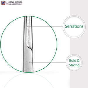 คีลลี่ฟอร์ซพสแบบตรง ขนาด 8 นิ้ว คุณภาพสูง ผลิตจากสแตนเลส สำหรับการผ่าตัด พร้อมมาตรฐานความปลอดภัย MOL ราคาโรงงาน - Product Image 2