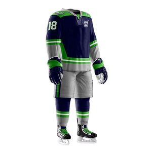 Uniforme de hockey sobre hielo transpirable con logotipo personalizado, ropa deportiva profesional, uniforme de hockey sobre hielo para venta en línea - Product Image 2