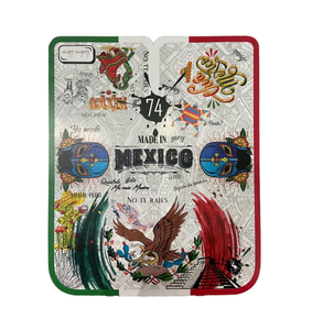 Vente en gros de capes de barbier personnalisées avec cou réglable, nylon de haute qualité, conceptions imperméables, capes professionnelles du drapeau mexicain PRO - Product Image 1