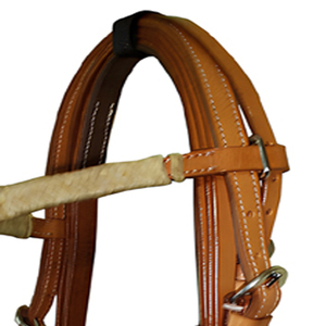 Cabecera duradera de brida de caballo de cuero occidental ajustable de primera calidad para entrenamiento y espectáculos de equitación - Product Image 4