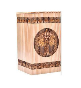 Venta al por mayor de urnas de cremación de madera hechas a mano de estilo americano moderno adulto hombre mujer funerario urnas decorativas - Product Image 1