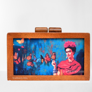 Customized Printed Lady Handbag Latest Evening Clutch Bag Traditional Wedding Use Modern PC Cork Material Lock Closure Cartoon - Product Image 1