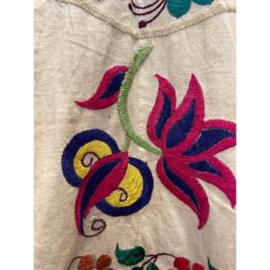 Abrigo Tejido Vintage para Mujer, Blazer Bordado con Anillos Florales, Talla XS, Cierre de un Botón, Transpirable y Moderno para Primavera/Invierno - Product Image 4