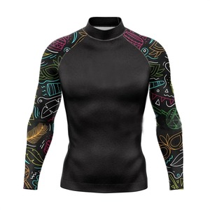 Men's Long Sleeve <b>Surf</b> Swimsuit UPF 50 Anti-UV Rash Guard Swimwear Beach UV Protection Tights and Shirt - Product Image 6