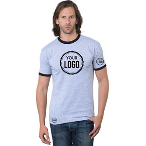 T-shirt Ringer en gros USA, qualité supérieure, 100% coton tricoté, bordure contrastée, pour personnalisation de marque, nouveauté 2026 - Product Image 4