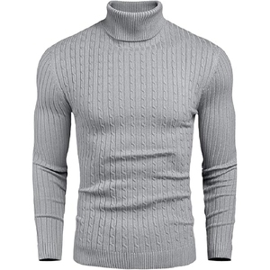Pull en tricot de qualité unique Pull d'hiver à col rond en polyester surdimensionné Pull en tricot personnalisé - Product Image 1
