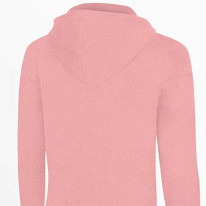 Sudadera con Capucha Lisa de Color Rosa para Mujer, Sudadera con Capucha de Manga Larga de Color Sólido, Sudadera Informal de Forro Polar Suave, Prenda Superior Personalizable - Product Image 6