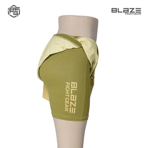 Pantalones cortos cómodos de gimnasio MMA de cintura alta para mujer personalizables de calidad superior, lona transpirable, logotipo personalizable, diseño de tamaño/color - Product Image 3