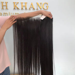 Venta al por mayor 13x4 HD para encaje Frontal mejor precio extensiones de cabello Remy virgen mujeres negras Vietnam onda humana estilo cuerpo modelo número - Product Image 1